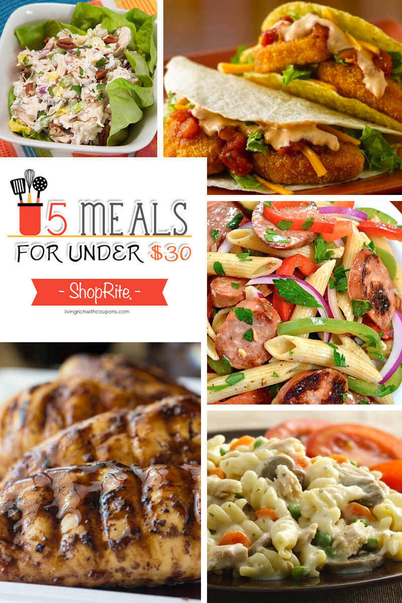 Free Weekly Meal Planning at ShopRite