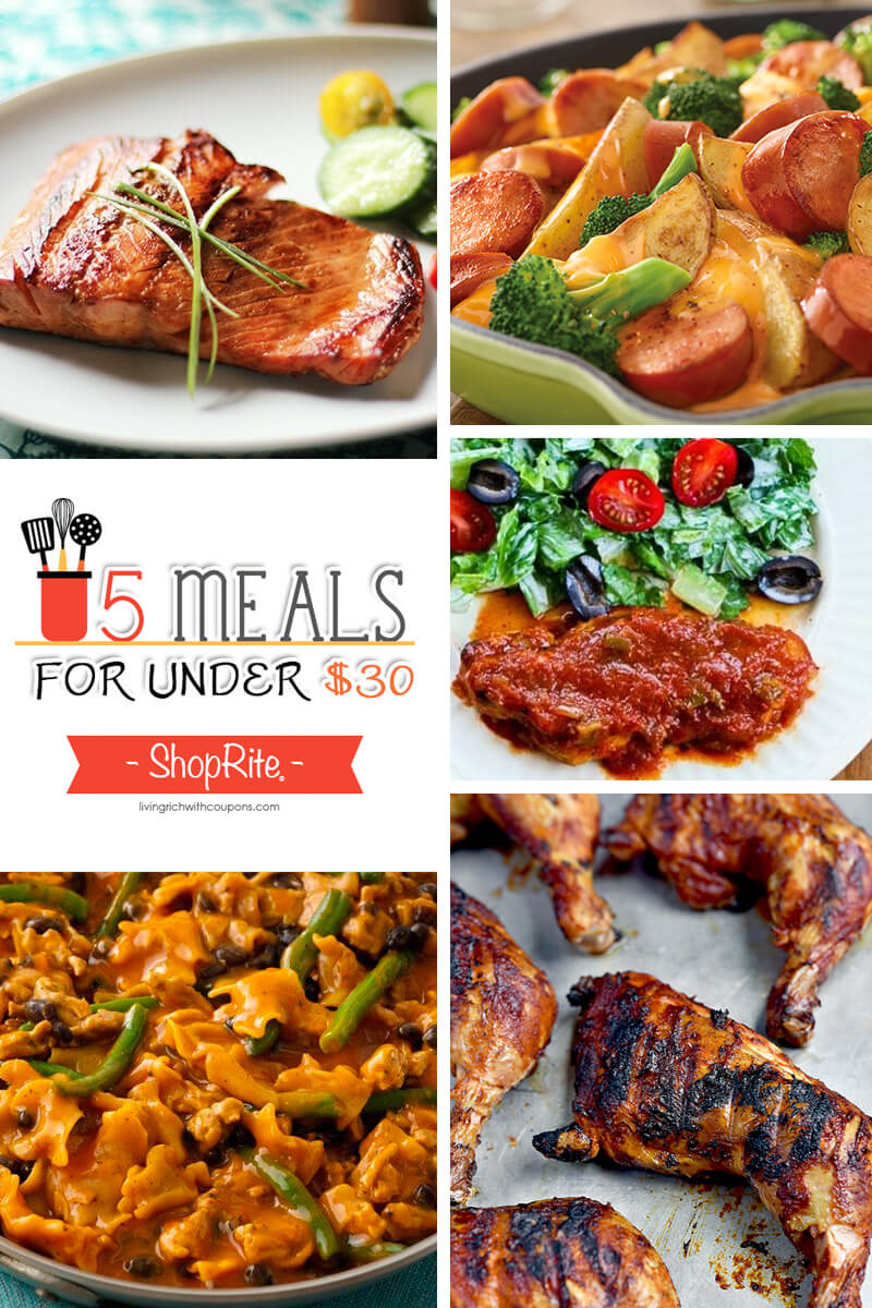 Free Weekly Meal Planning at ShopRite