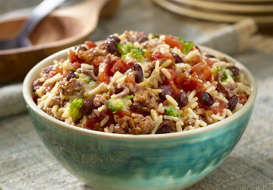 Beefy Black Beans and Rice