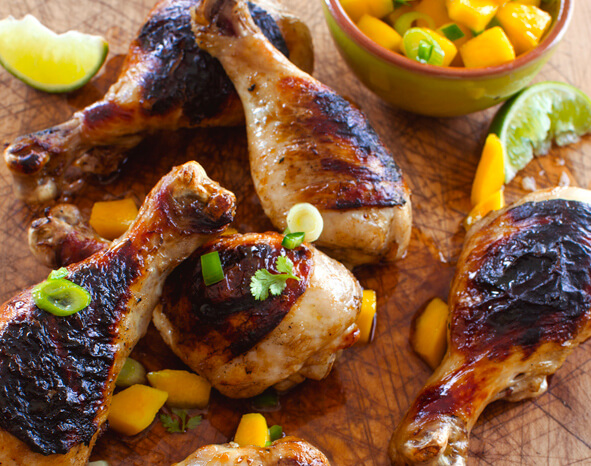 Grilled Chicken with Mango Salsa