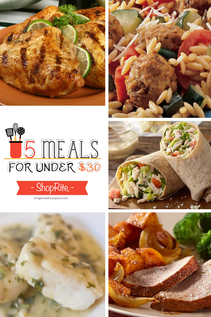 Free Weekly Meal Planning at ShopRite