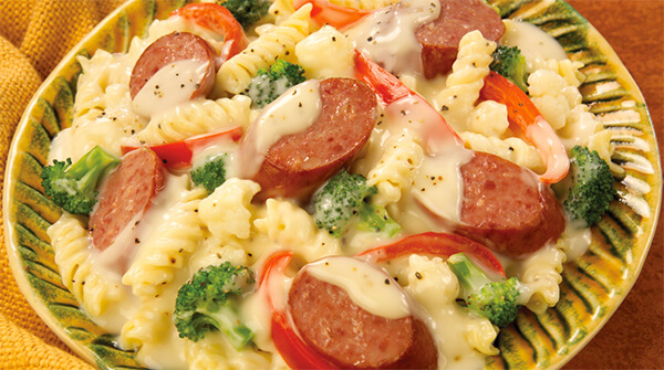 Smoked Sausage Alfredo