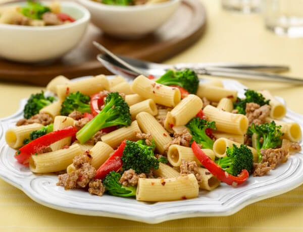 Turkey Sausage and Broccoli Pasta