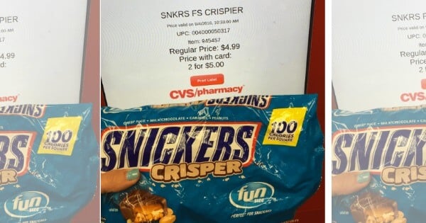 snickers cvs