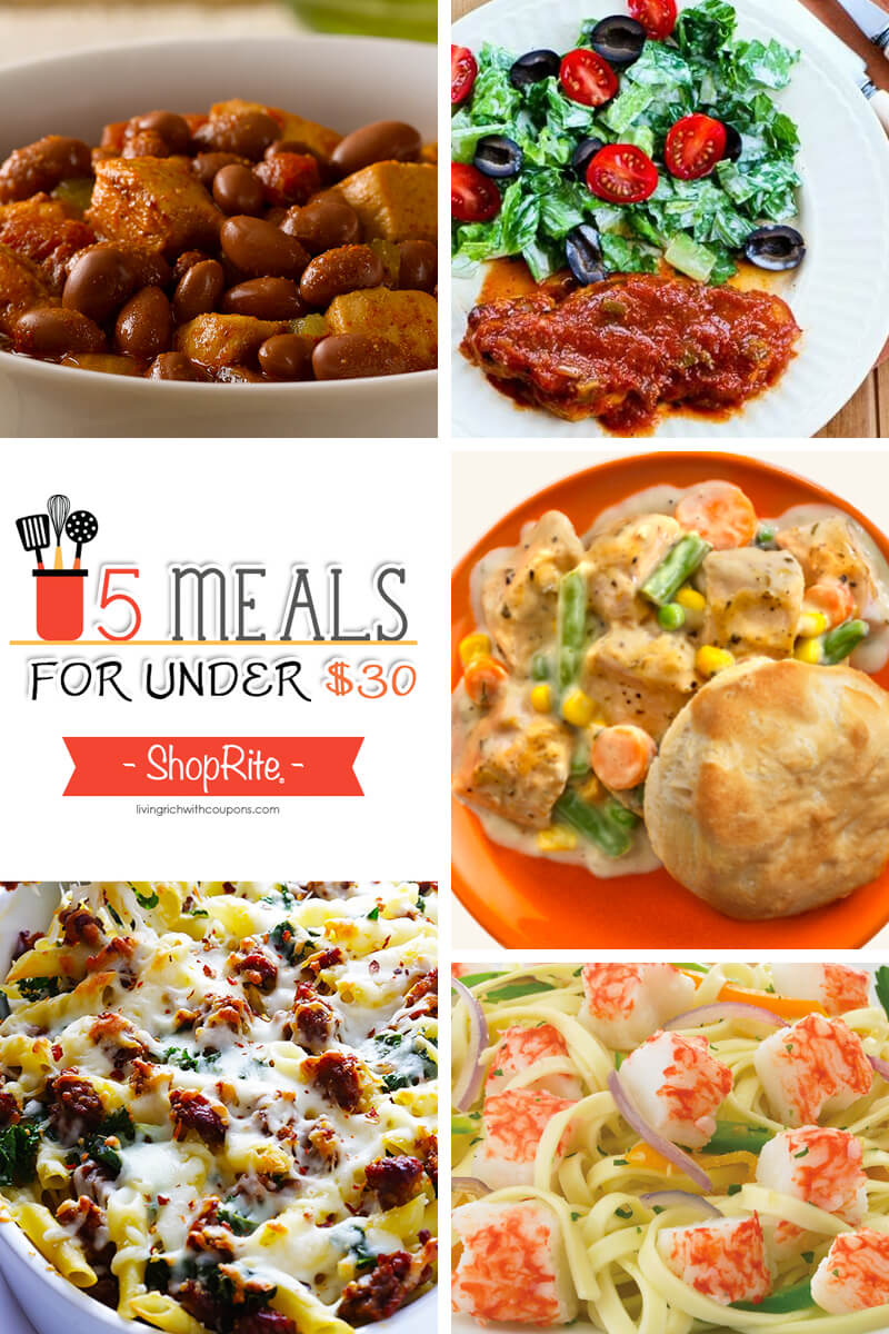 Free Weekly Meal Planning at ShopRite