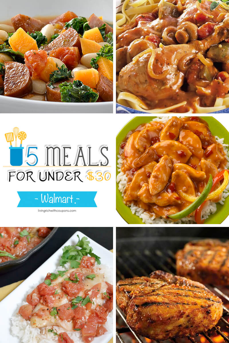 Free Weekly Meal Planning at Walmart