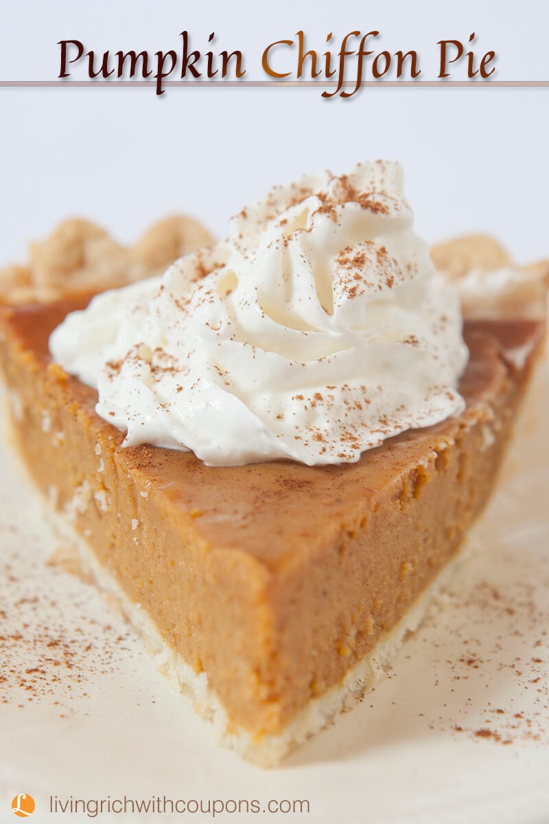 Pumpkin Chiffon Pie Recipe -Living Rich With Coupons®