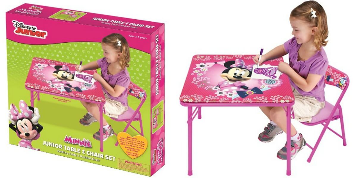 minnie mouse folding table and chairs