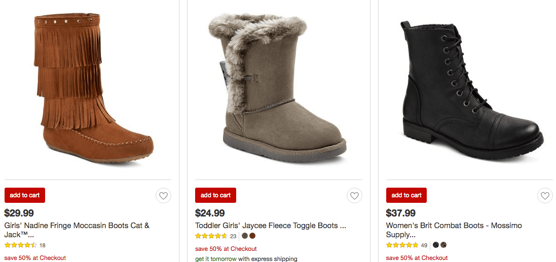 target kid snow boots