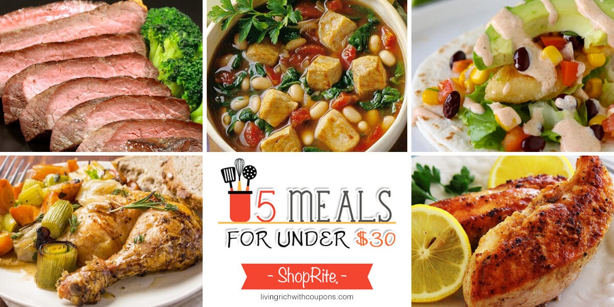 Free Weekly Meal Planning at ShopRite