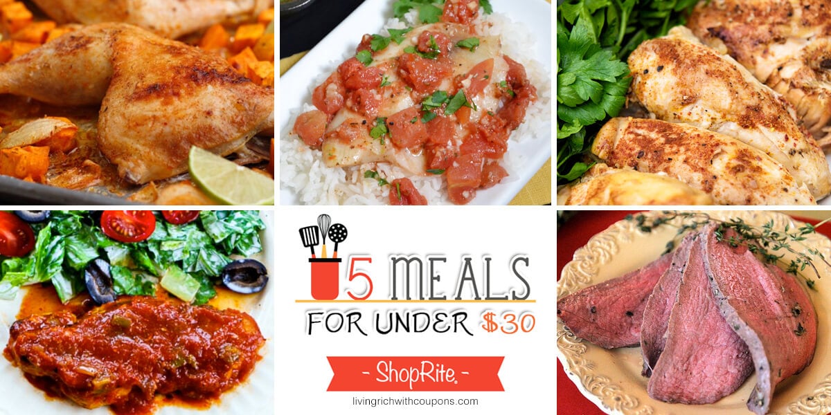 Free Weekly Meal Planning at ShopRite