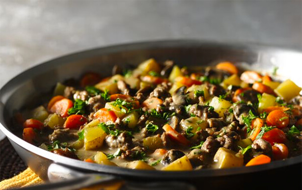 Skillet Ground Beef Stew