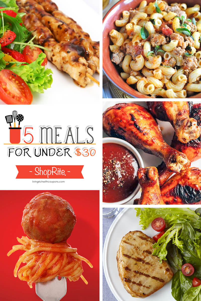 Free Weekly Meal Planning at ShopRite