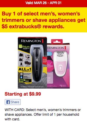 hair trimmers at cvs
