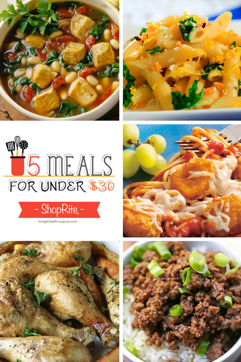 Free Weekly Meal Planning at ShopRite