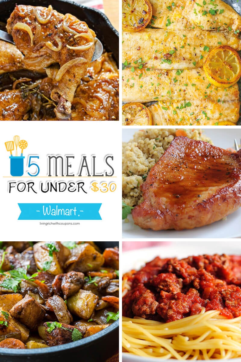 Free Weekly Meal Planning at Walmart