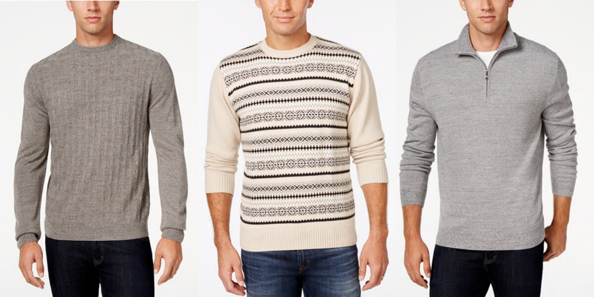 Macy’s Men’s Big and Tall Sweaters 5.99 (Reg. Up to 108) Living Rich With Coupons®