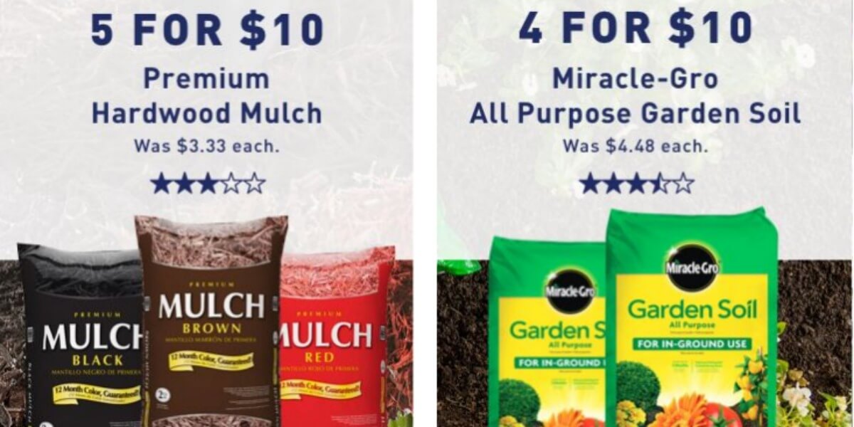 Hardwood Mulch 2 A Bag Or Miracle Gro Garden Soil 2 50 A Bag Living Rich With Coupons