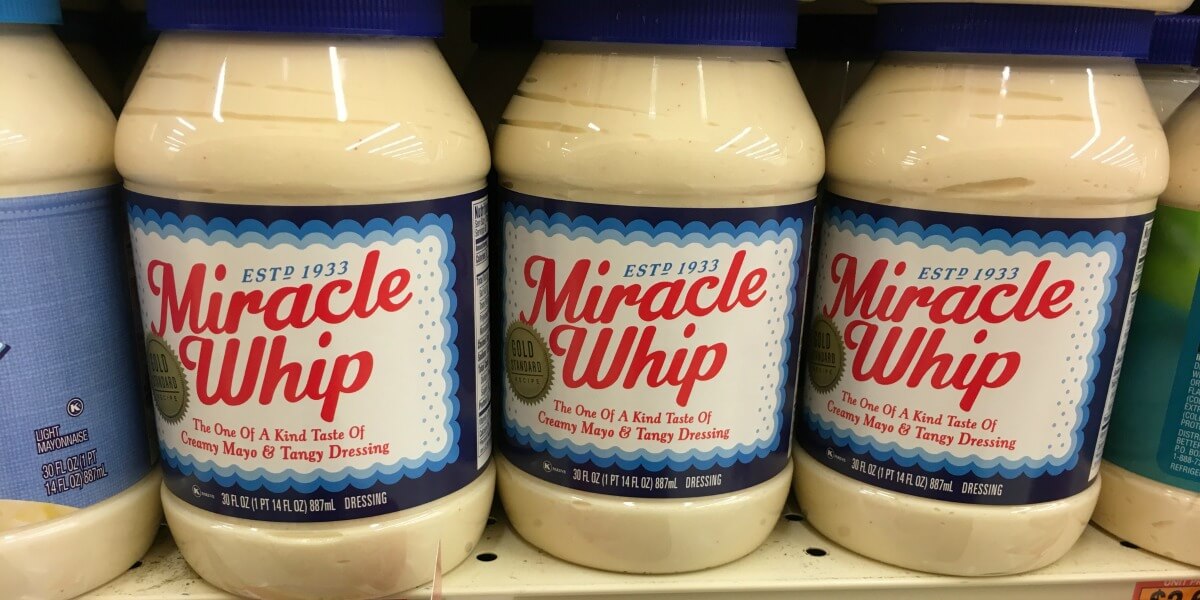 Miracle Whip Dressing, Creamy Mayo & Tangy - 2 pack, 30 fl oz