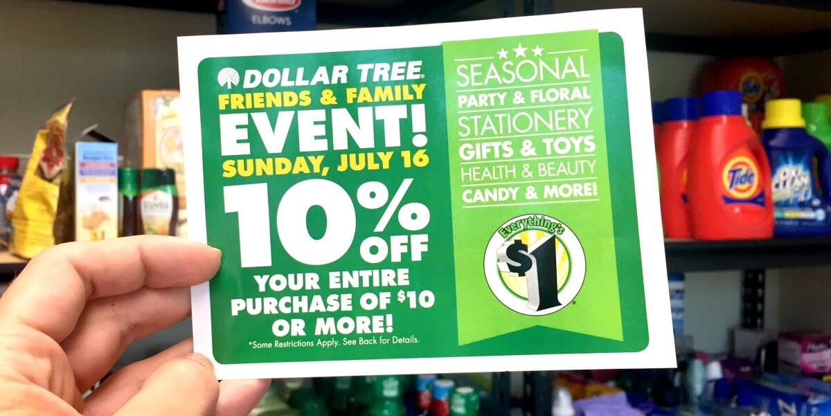 RARE! 10 off 10 Dollar Tree Purchase Coupon {Today Only}Living Rich