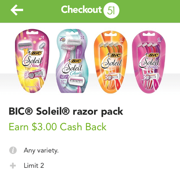 bic soleil family dollar