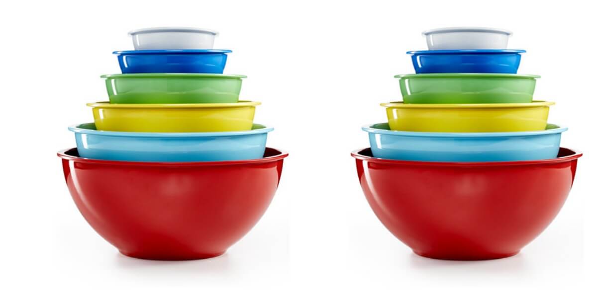 Macy's: Martha Stewart Collection Set of 6 Melamine Mixing Bowls