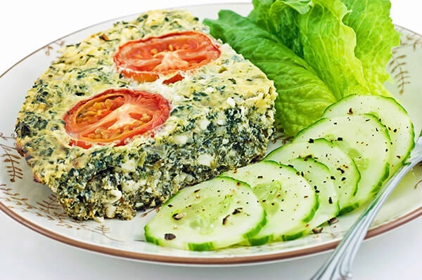 Spinach quiche