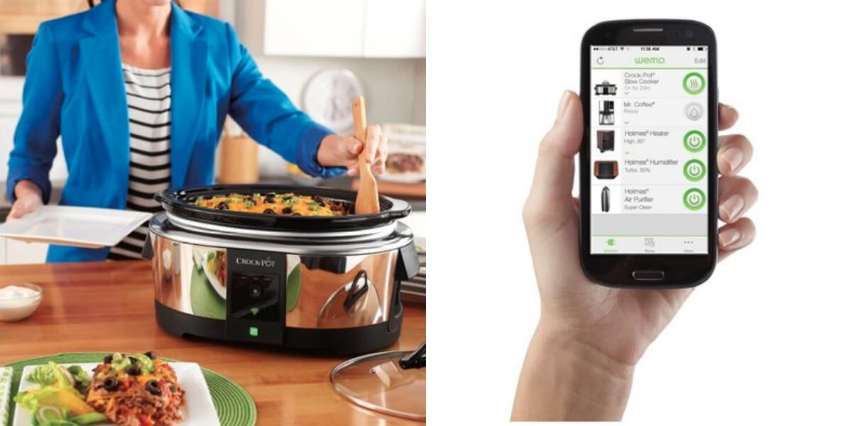 Crock-Pot 6-Quart Wifi-Enabled Smart Slow Cooker with WeMo $59.99 (Reg.  $149.99)