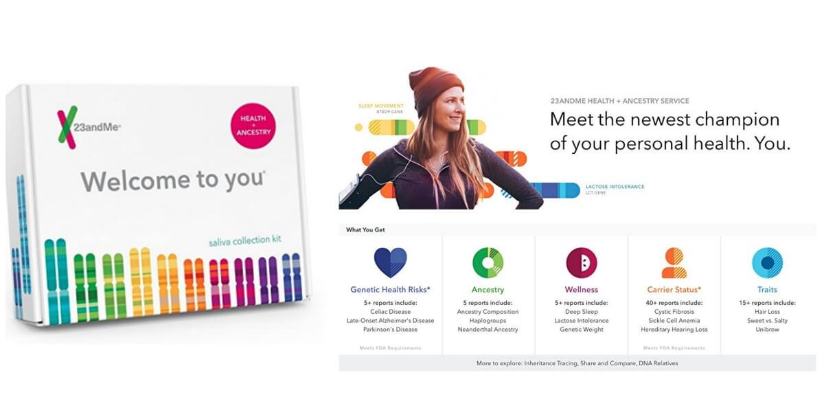 23andMe Health + Ancestry Personal Genetic Service