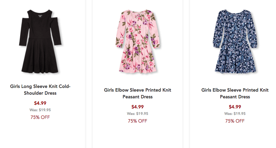 children's place clearance dresses