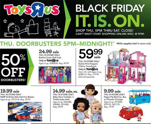 Toys R Us Black Friday Deals 2017 