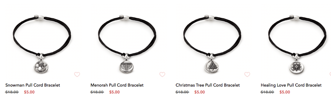 Alex and ani discount christmas tree pull cord