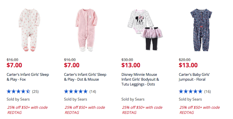 sears baby clearance