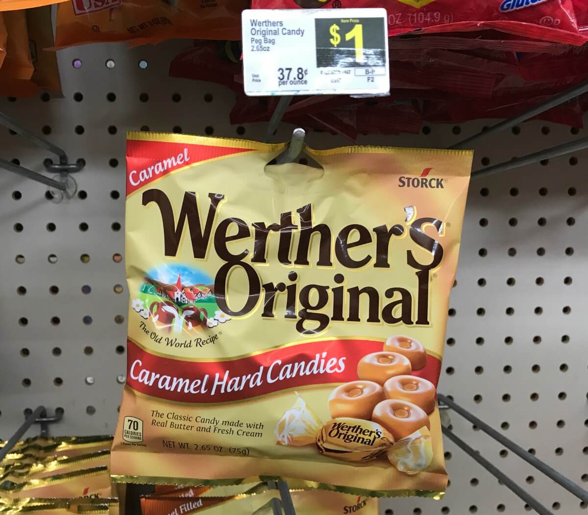 WERTHER ORIG-PEG BAG, Hard Candy