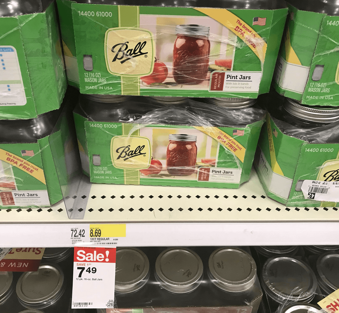 Target: Ball Quilted Mason Jars (8 oz) 12ct $7.99 - My Frugal Adventures