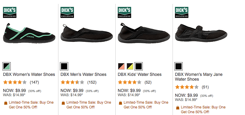 dbx water shoes