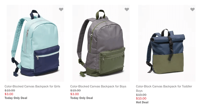 old navy school bags