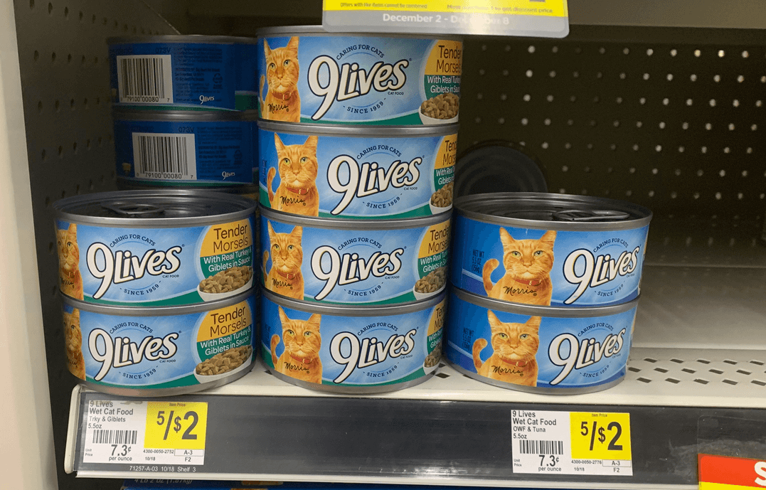 9 lives cat food hot sale coupons