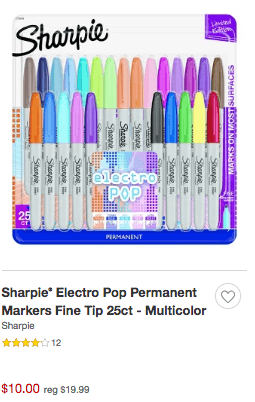 10ct Permanent Markers Fine Tip - Up & Up™ : Target