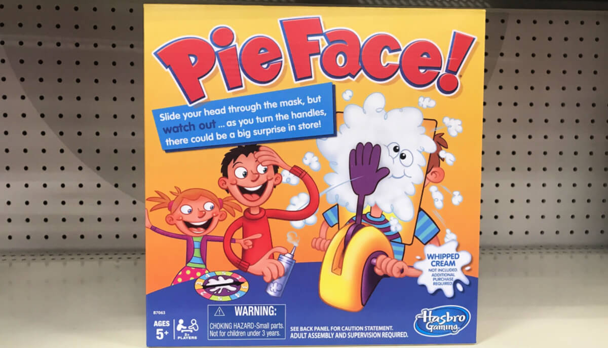 pie in the face game target