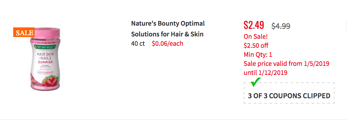 Natures Bounty Coupons January 2019