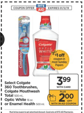 Colgate Toothbrush Coupons January 2019