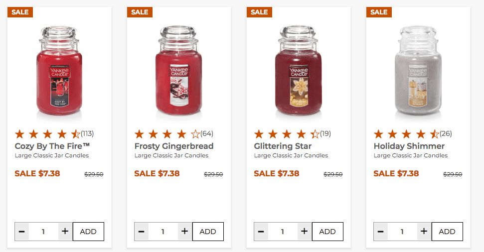 Yankee Candles on Sale  HUGE Semi-Annual Clearance Sale!!