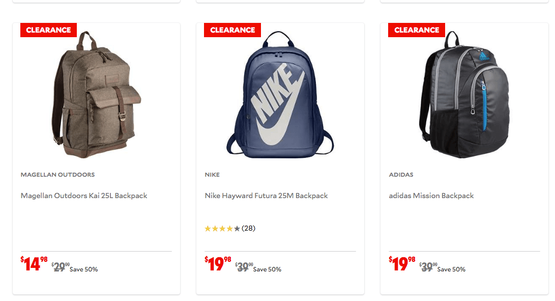 clearance nike backpacks