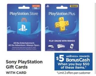 $5 playstation store gift card