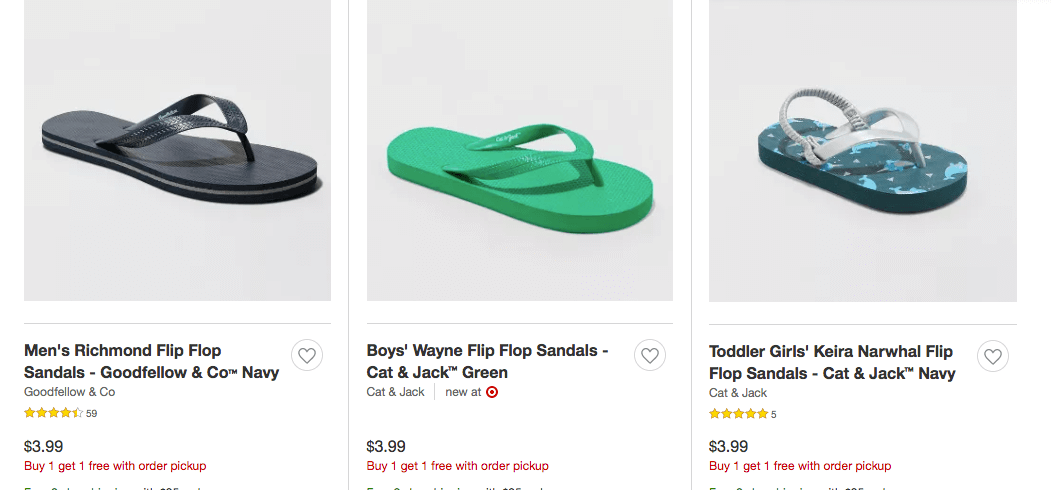 target toddler flip flops