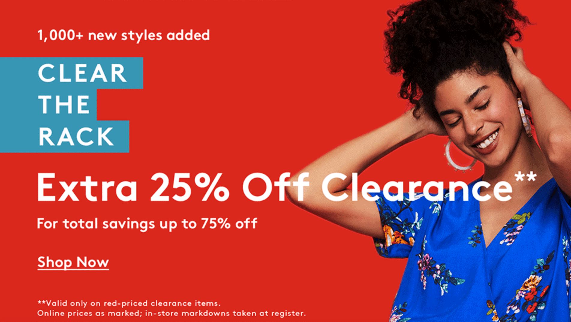Up to 97% Off Clearance Sale + Extra 25% Off at Nordstrom Rack