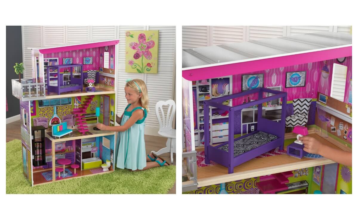 kidkraft super model dollhouse with 11 accessories included