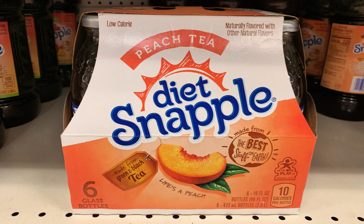 Snapple Diet Peach Tea-( 473 Ml X 6 Cans )