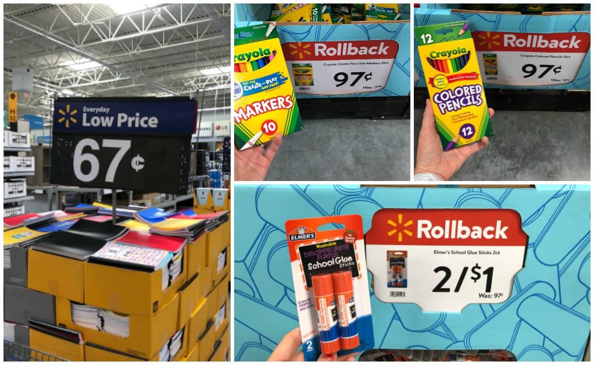 Top 10 Back to School Items Under $1 at Walmart – $0.50 Elmer's Glue,  Crayola Crayons & More! {No Coupons Needed}